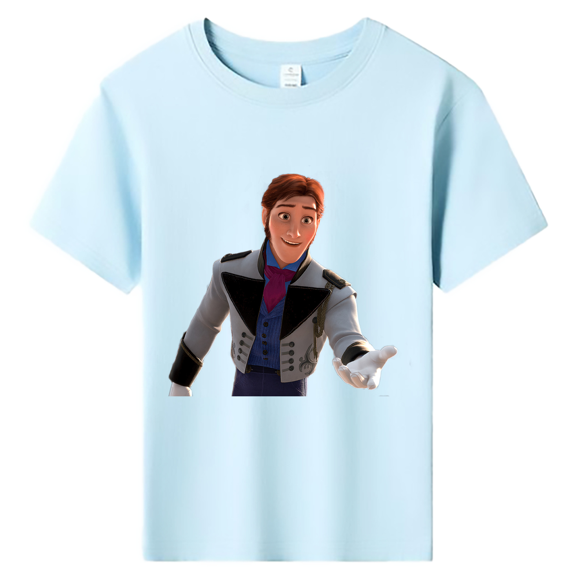 （画像用） アナと雪の女王 アンナ エルサ Frozen Anna Elsa 綿100％キッズTシャツ（フロントプリント）